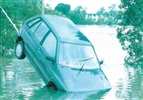 Townsville flood 1998 - Car swept away